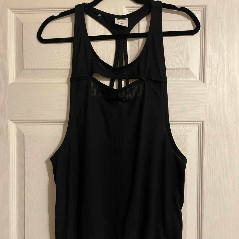 Gym shark cut out vest